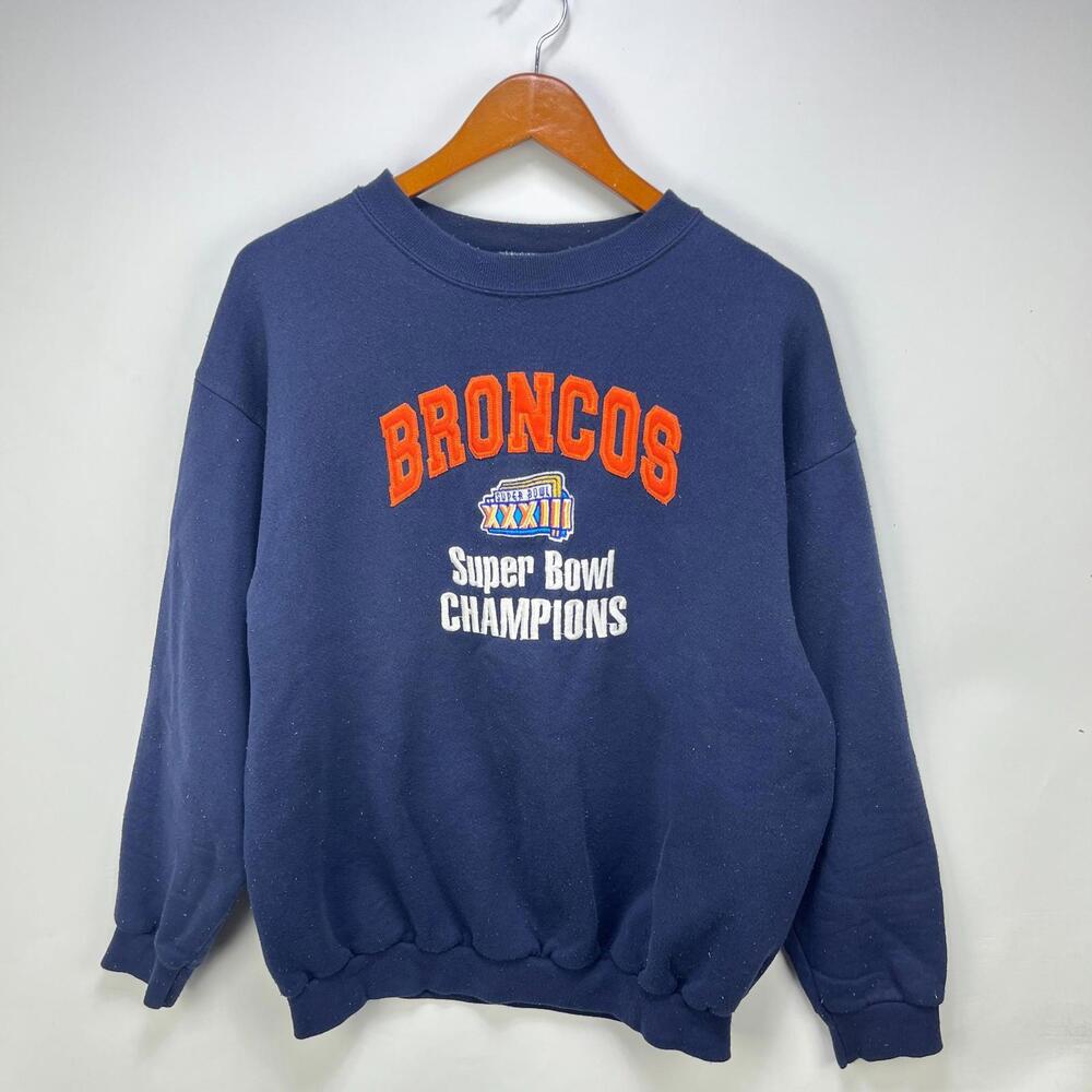 Vintage 90s Denver Broncos NFL Super Bowl Sweatshirt Large